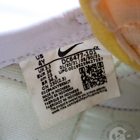 Nike Waffle Trainer 2 DC6477-101 Athletic White Red Swoosh Sneaker Youth 4Y - Picture 6 of 6